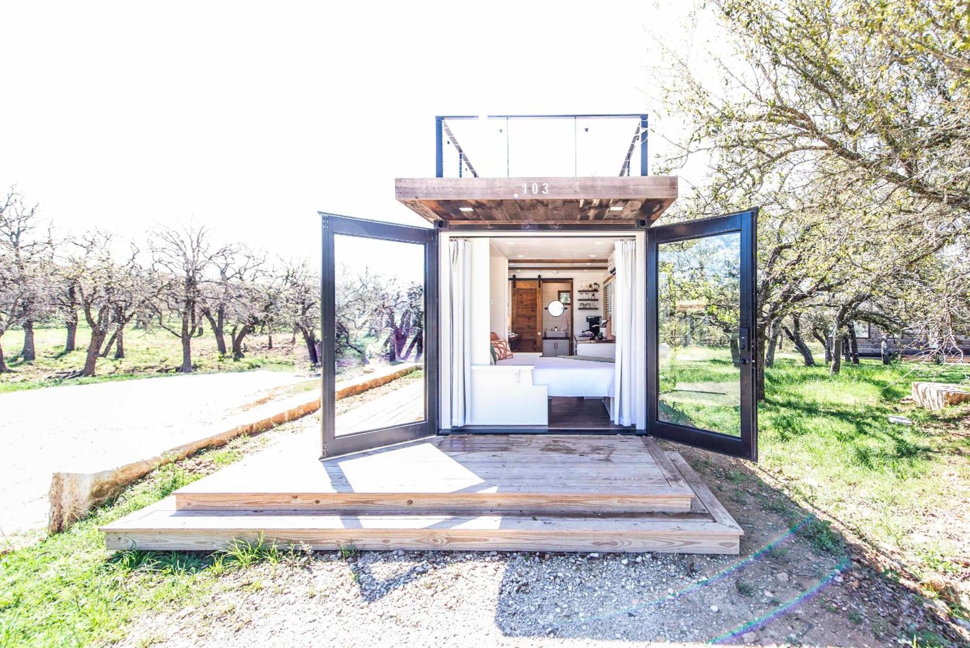 New The Texas Retreat-Container Home Fredericksburg Zewnętrze zdjęcie